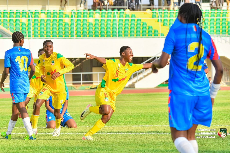 Les Amazones U17 du Bénin vont au dernier tour des éliminatoires de la Coupe du monde féminine Maroc 2025 après avoir écrasé les Léopards dames de la RD Congo en aller-retour (5-0).
