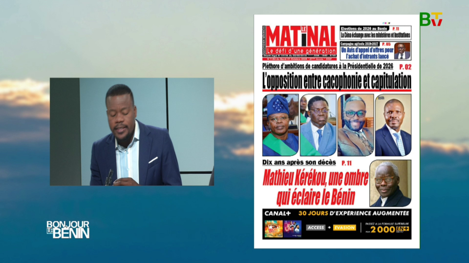 La Revue de presse du 07 octobre 2025. LA Nation s'ouvre sur un air de moisson après la rigueur des semailles et nous ramène à Parakou.  Cependant, Le Matinal et Matin Libre mettent les mots justes sur une scène politique en effervescence. Les détails et d’autres informations relayées par la presse béninoise sont à suivre ici. 