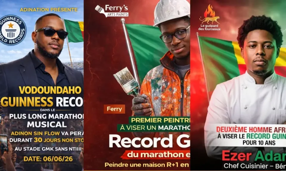 Des Béninois marquent l’histoire de Guinness World records. A peine le chef Delphin a clôturé le 15 mars 2026, ses 26 jours de marathon culinaire, une vague de “candidatures” au challenge s’annonce.